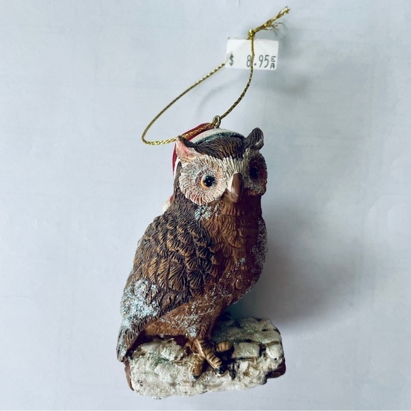 NWT Glitter Owl Woodland Animal Christmas Ornament - Picture 2 of 6